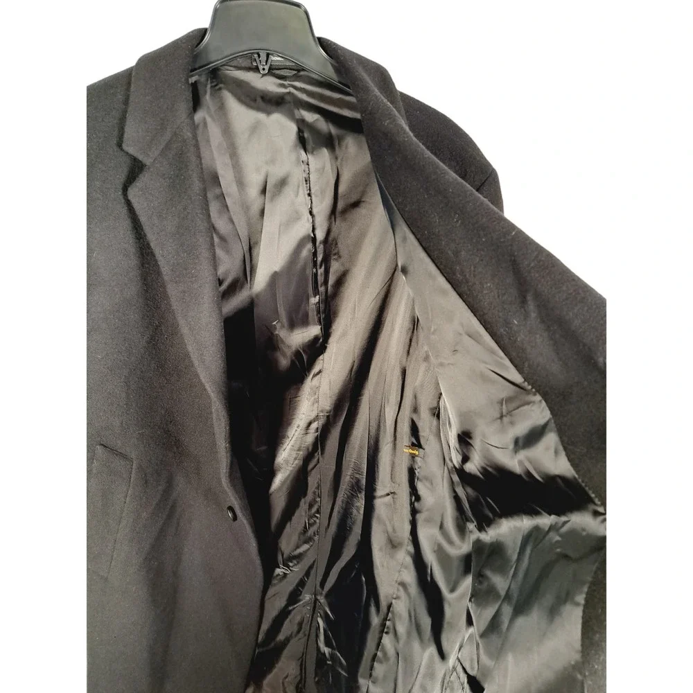 London Fog Men's 3-Buttoned Black Wallstreet Trench Size 42S - Picture 7 of 8